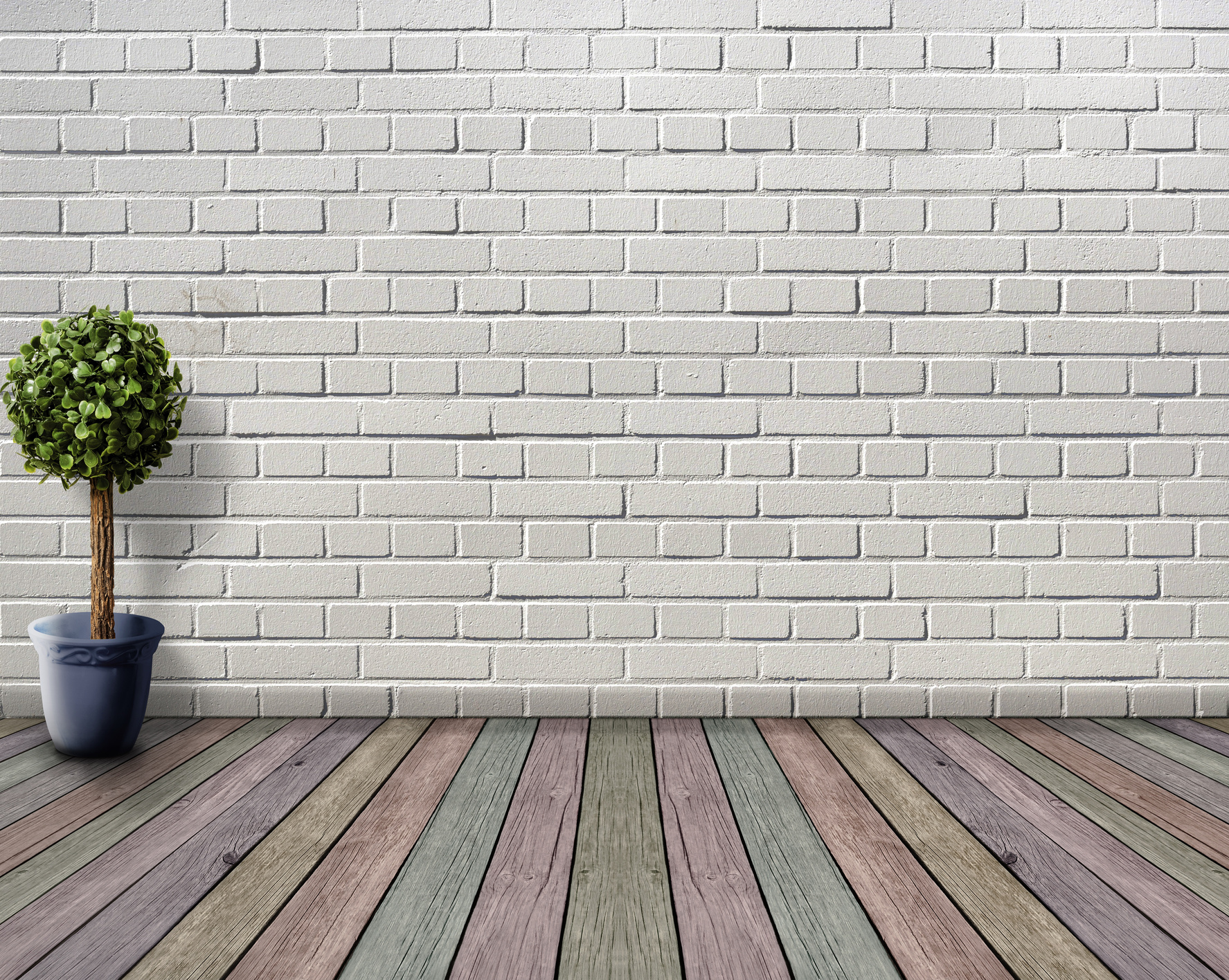 Room with Brick Walls
